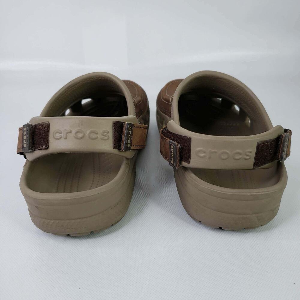 Crocs Men's Yukon Vista II LiteRide Clog Sandal Slip On Brown Men’s Size 8 - Picture 3 of 9